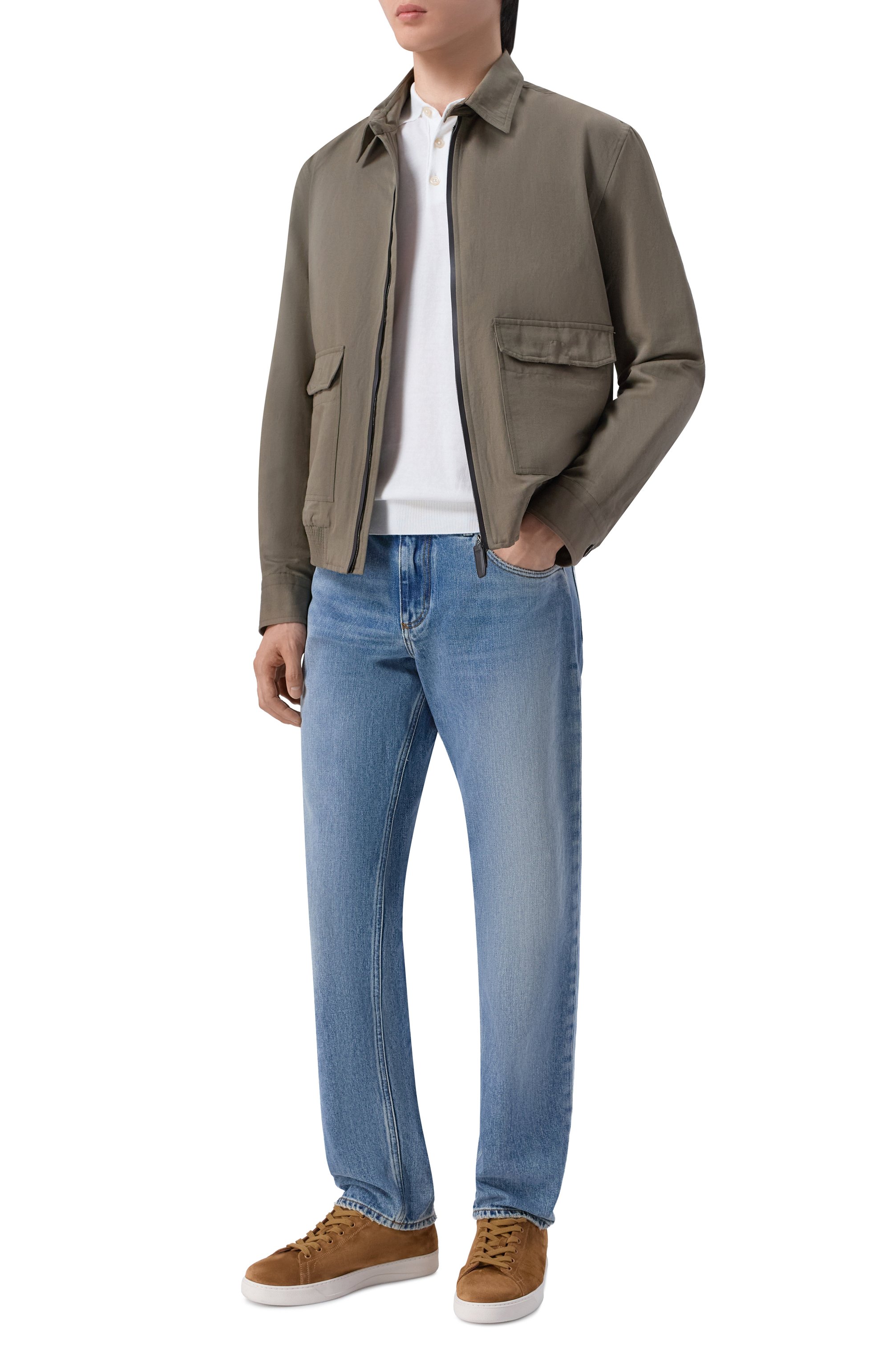 Хлопковое поло ANDREA CAMPAGNA, арт. M5426-8056, фото 2