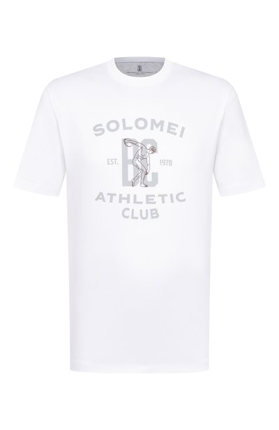 Мужская хлопковая футболка BRUNELLO CUCINELLI, арт. M0B133386G