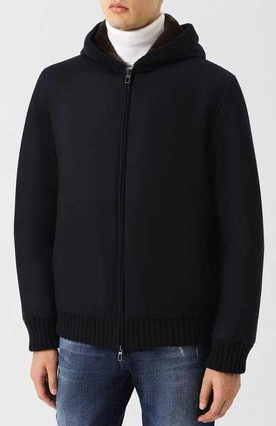 Кашемировый бомбер с меховой подкладкой LORO PIANA, арт. FAI3501, фото 3