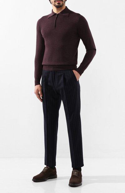 Шерстяные брюки CORNELIANI, арт. 844L03-9817296/00, фото 2