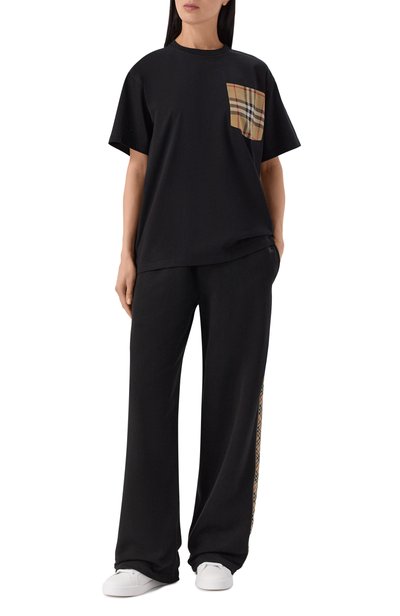 Женская хлопковая футболка BURBERRY, арт. 8103970