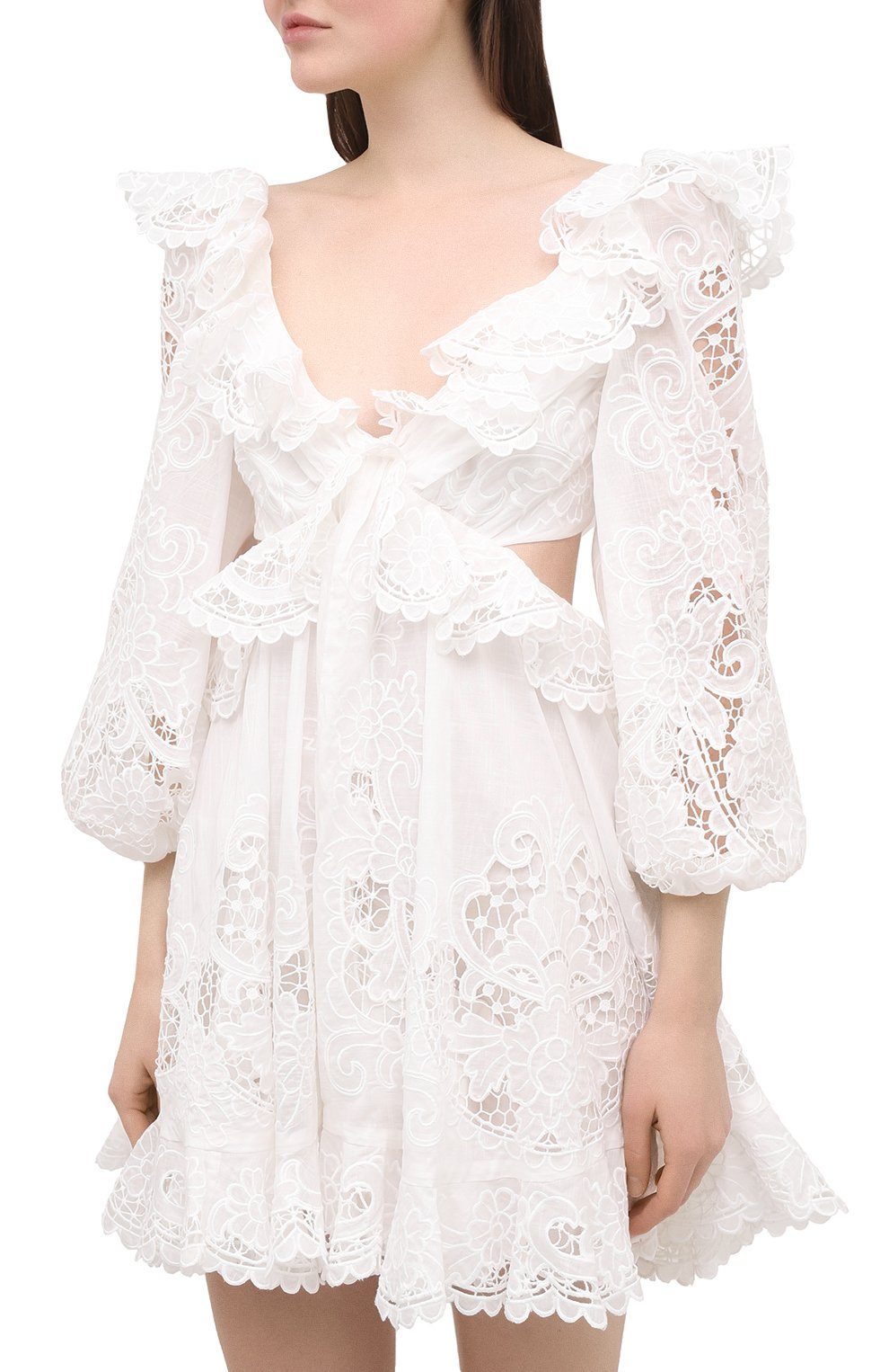 Хлопковое платье ZIMMERMANN, арт. 9340DLLU, фото 3