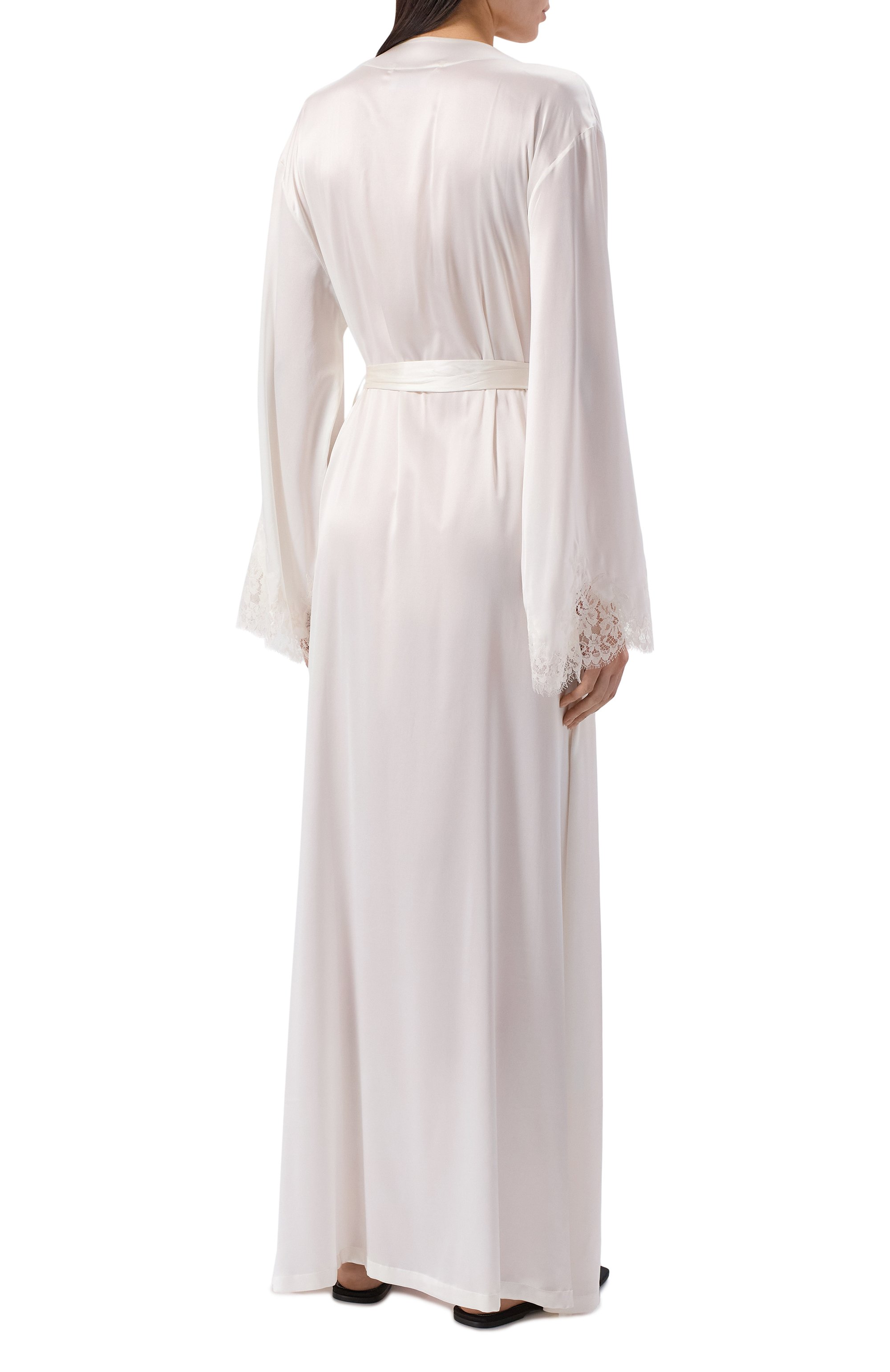 Шелковый халат I.D. SARRIERI кремового цвета по цене 246400 руб., арт. L4874, фото 3 Шелковый халат I.D. SARRIERI, арт. L4874, фото 3