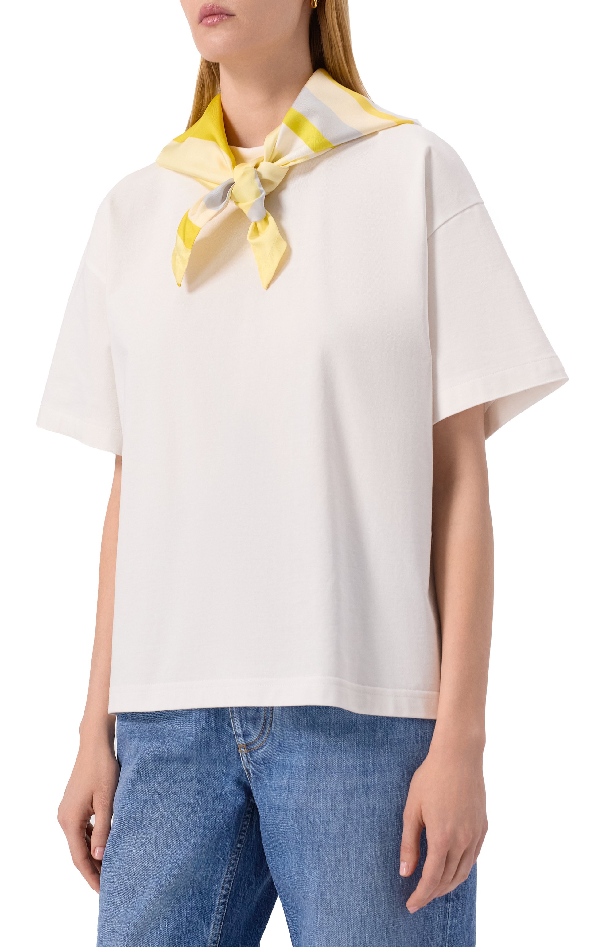 Хлопковая футболка BOTTEGA VENETA, арт. 825353/V5E01, фото 3