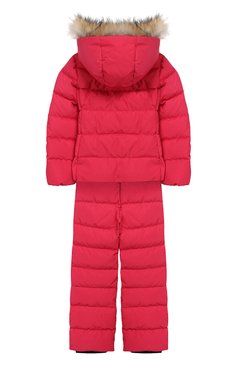 Детский комплект из куртки и комбинезона MONCLER ENFANT фуксия цвета, арт. D2-954-75325-15-57244/4-6A | Фото 2 (Материал внешний: Синтетический материал; Рукава: Длинные; Материал подклада: Синтетический материал; Девочки Кросс-КТ: Комбинезон-верхняя одежда; Ювелирные украшения: Назначено; Драгоценные камни: Проставлено; Материал сплава: Проставлено; Кросс-КТ: Зима)