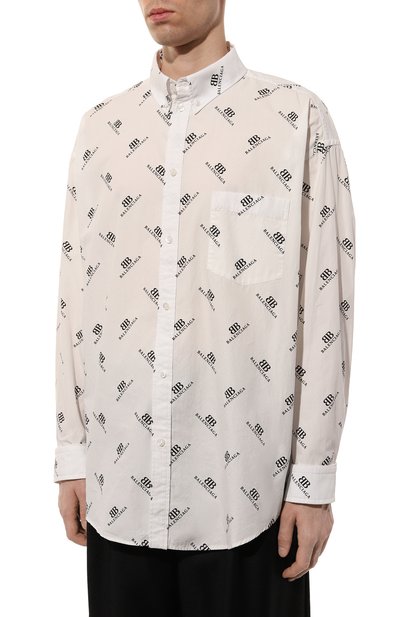 Хлопковая рубашка BALENCIAGA, арт. 662983/TQL14, фото 3