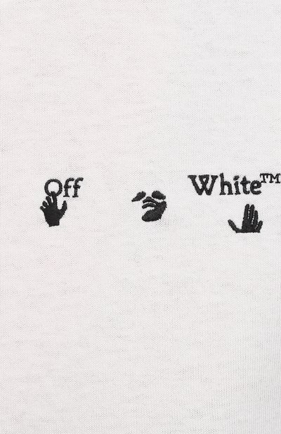 Хлопковая футболка OFF-WHITE белого цвета по цене 32700 руб., арт. 0WAA049R21JER001, фото 5 Хлопковая футболка OFF-WHITE, арт. 0WAA049R21JER001, фото 5