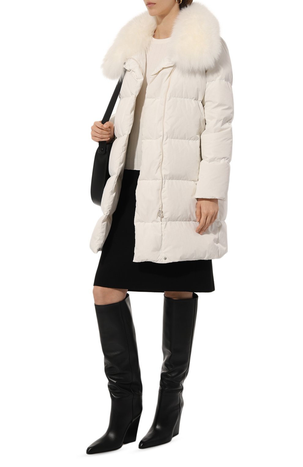 Пуховик с отделкой из меха кролика YVES SALOMON, арт. 25WYM05690D0TM, фото 2