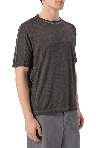 Футболка из хлопка и льна TRANSIT, арт. CFUTRC5400E, фото 3