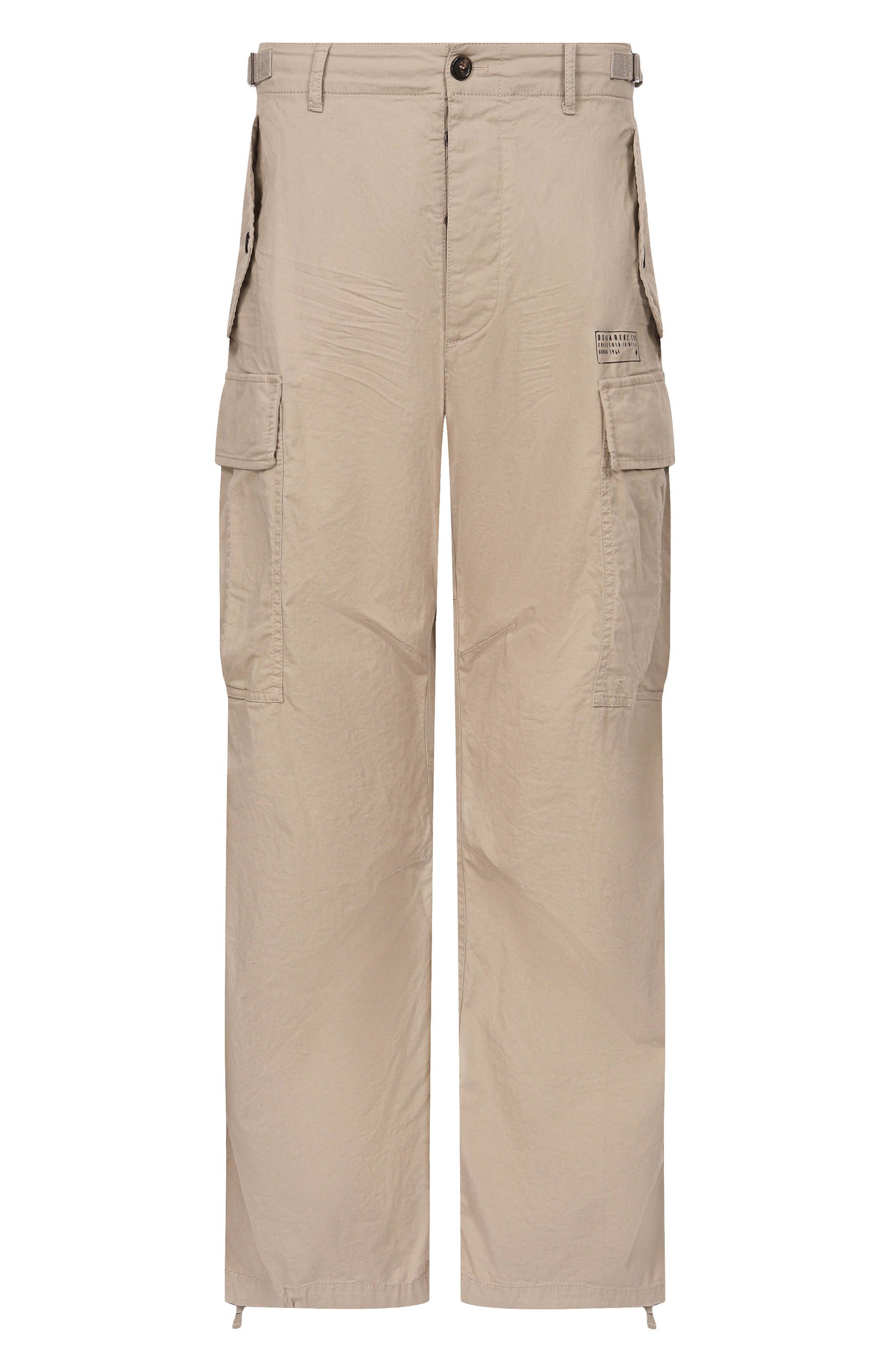 Хлопковые брюки-карго DSQUARED2 бежевого цвета по цене 98750 руб., арт. S74KB1115/S35175, фото 1 Хлопковые брюки-карго DSQUARED2, арт. S74KB1115/S35175, фото 1