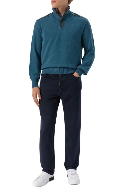 Свитер из шерсти и кашемир Paul&Shark 15311152/3XL-6XL Зелёный  15311152/3XL-6XL Фото 2