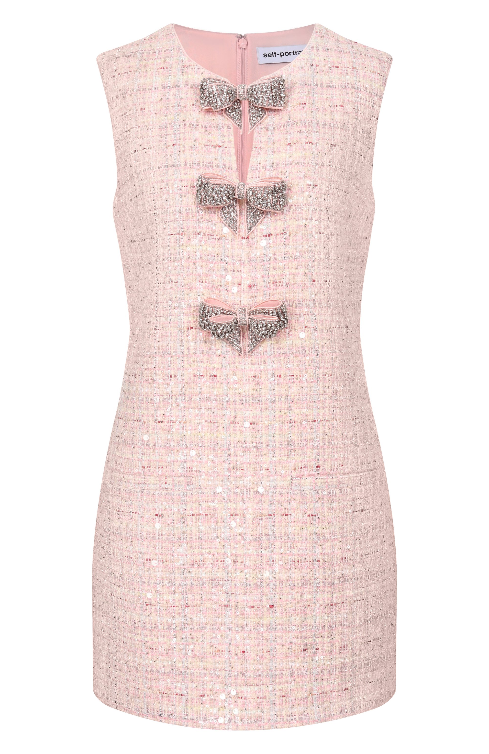 Твидовое платье SELF-PORTRAIT, арт. SS26179SP, фото 1