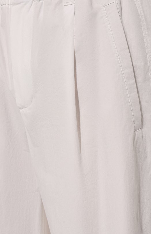 Хлопковые брюки Brunello Cucinelli ML949B1349 Белый  ML949B1349 Фото 5