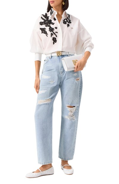 Кожаные балетки odette DOLCE & GABBANA, арт. CB0222/AV938, фото 2