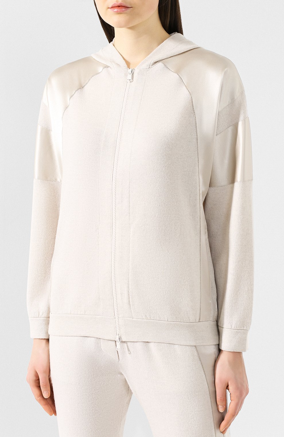 Кашемировый кардиган BRUNELLO CUCINELLI кремового цвета по цене 425500 руб., арт. M12169506, фото 3 Кашемировый кардиган BRUNELLO CUCINELLI, арт. M12169506, фото 3