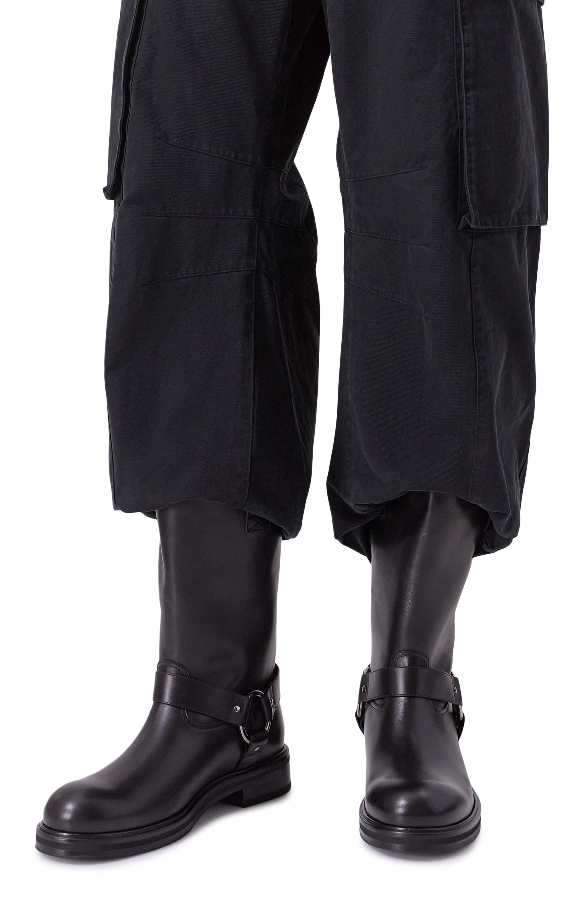 Кожаные сапоги DOLCE & GABBANA черного цвета по цене 182000 руб., арт. A70164/AI448, фото 3 Кожаные сапоги DOLCE & GABBANA, арт. A70164/AI448, фото 3