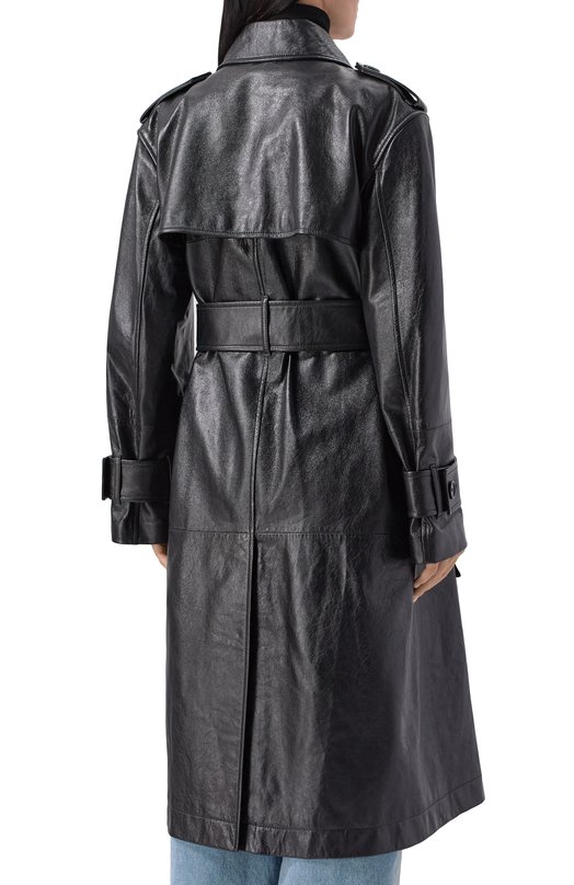 Кожаный тренч Nina Ricci 25AUMA017/LB0074 Чёрный  25AUMA017/LB0074 Фото 4