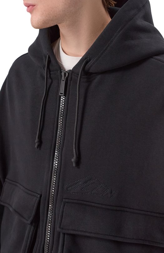 Хлопковая толстовка Dsquared2 S79HG0020/D25007 Чёрный  S79HG0020/D25007 Фото 5