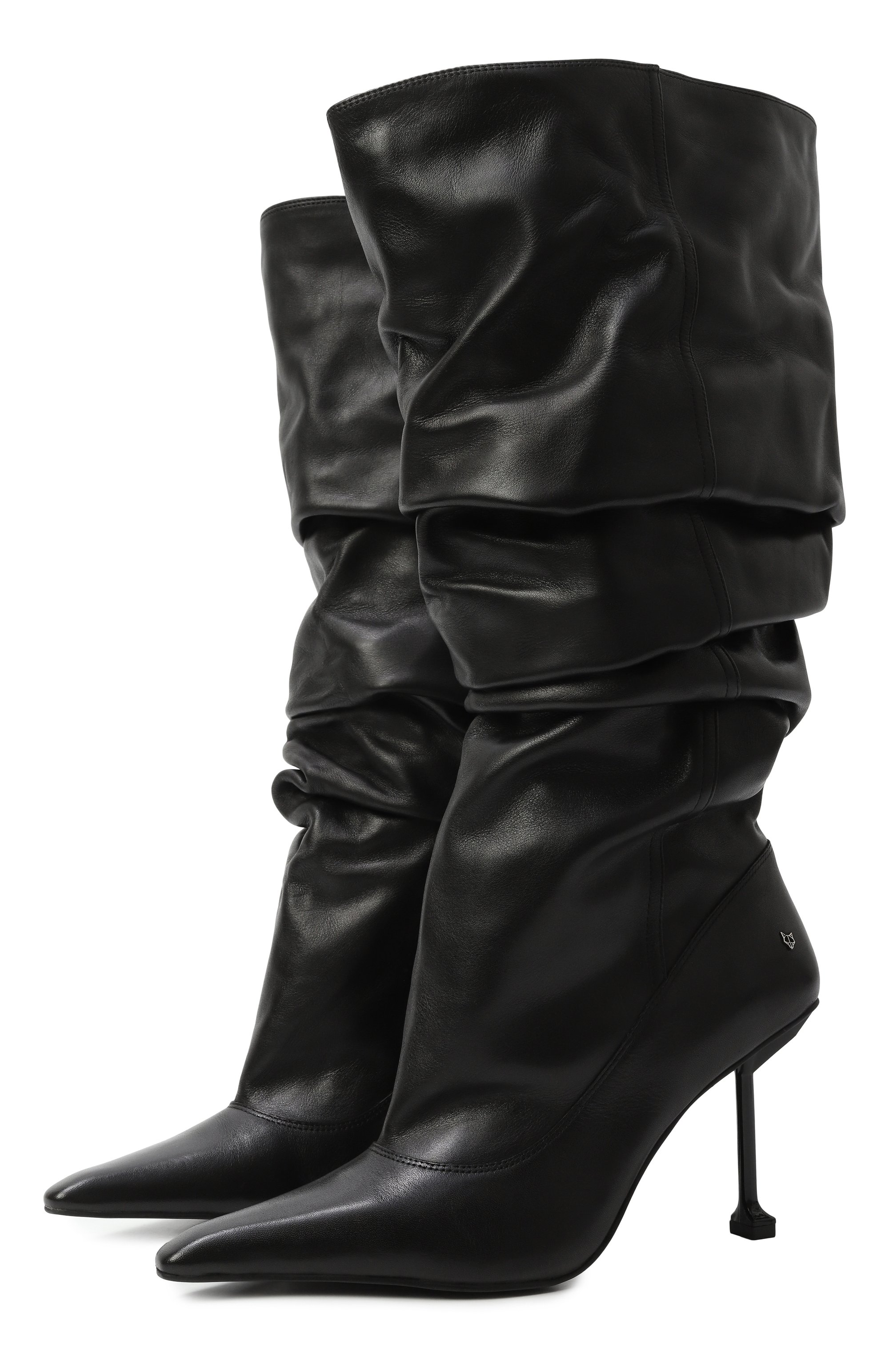 Кожаные сапоги vern 90 NAKED WOLFE черного цвета по цене 75000 руб., арт. VERN/PLT, фото 1 Кожаные сапоги vern 90 NAKED WOLFE, арт. VERN/PLT, фото 1