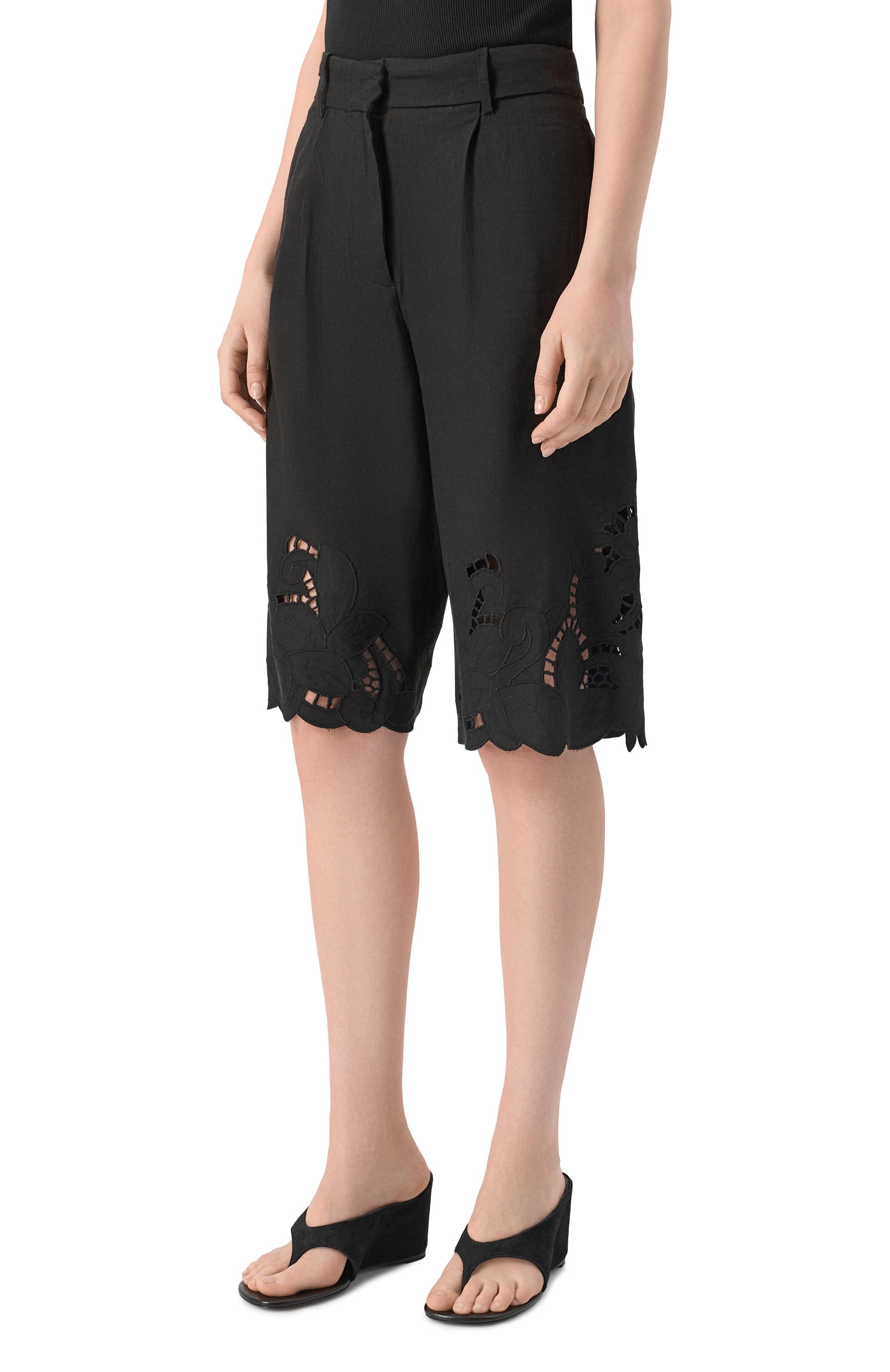 Шорты из вискозы и льна ERIKA CAVALLINI, ар т. P6SL11, фото 3