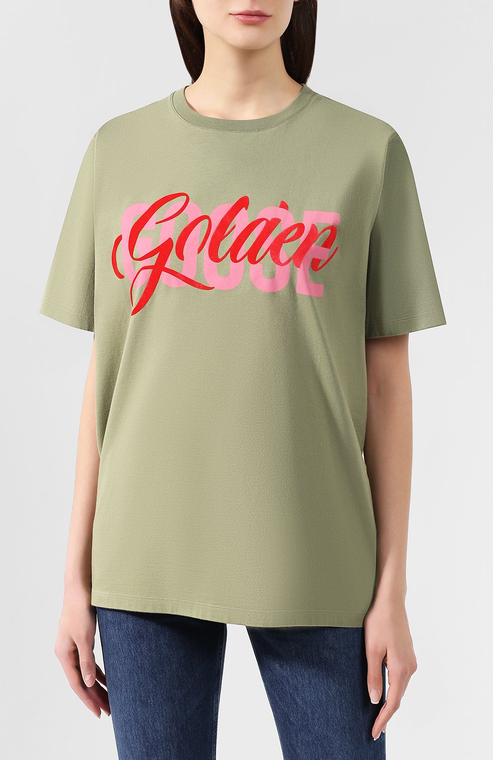 Хлопковая футболка GOLDEN GOOSE DELUXE BRAND, арт. G34WP126.E5, фото 3