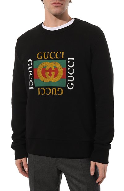 Хлопковый свитшот GUCCI, арт. 454569 X5J57, фото 3