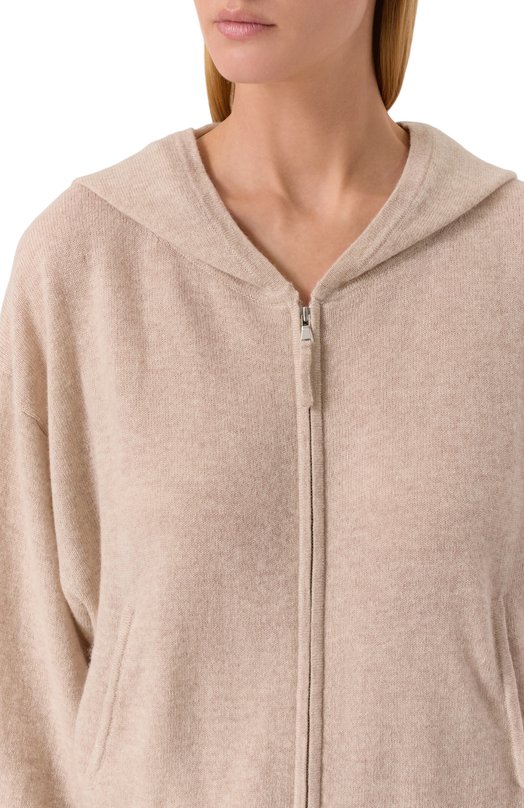 Кардиган из шерсти и кашемира Allude 255/17700 Бежевый  255/17700 Фото 5