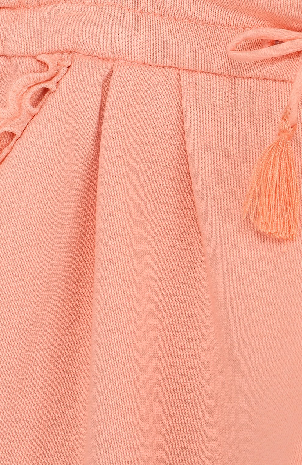 Хлопковые брюки прямого кроя на кулиске CHLOÉ, арт. C04112/2A-3A, фото 3