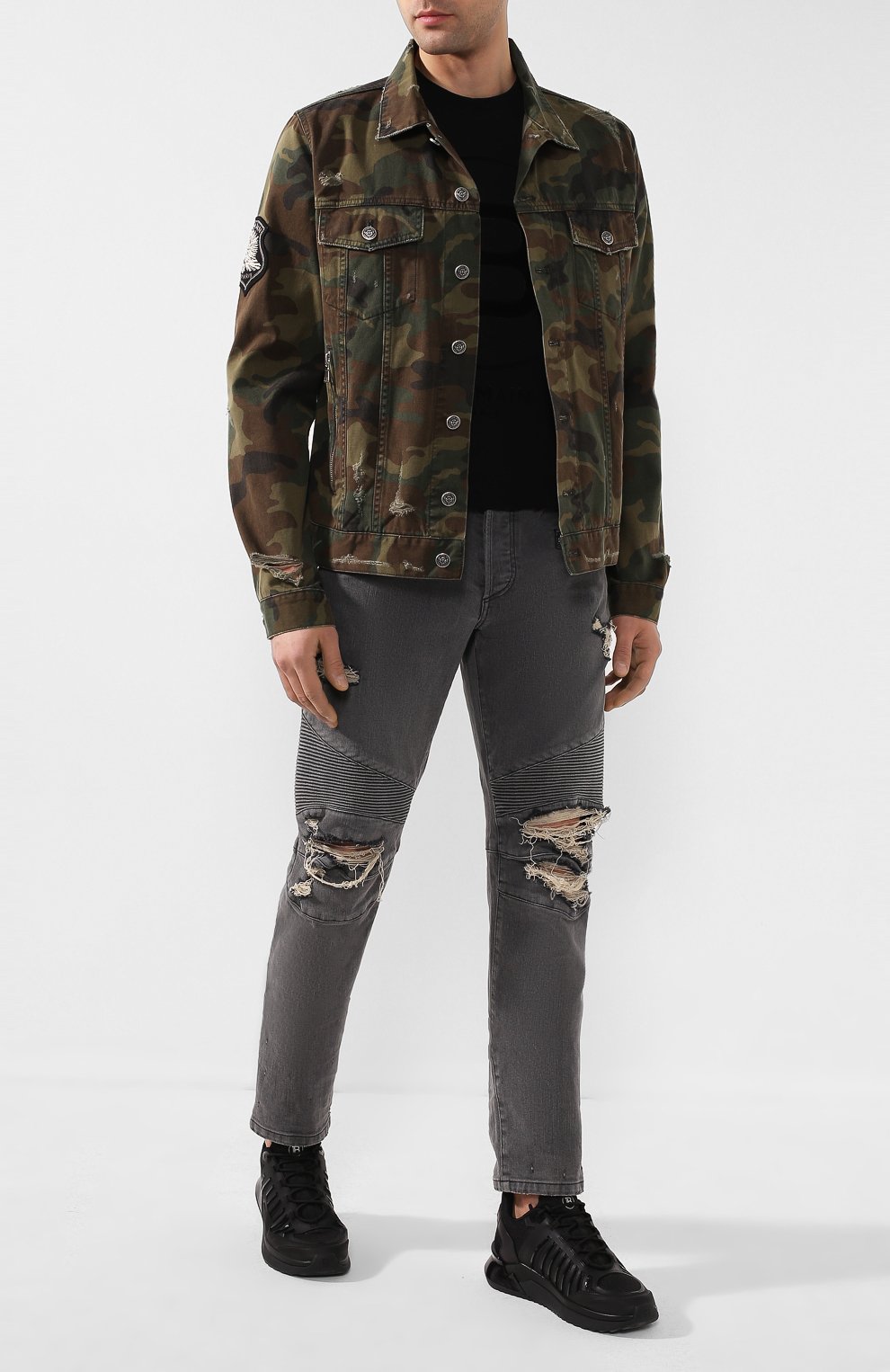 Хлопковая куртка BALMAIN, арт. TH18639/Z099, фото 2