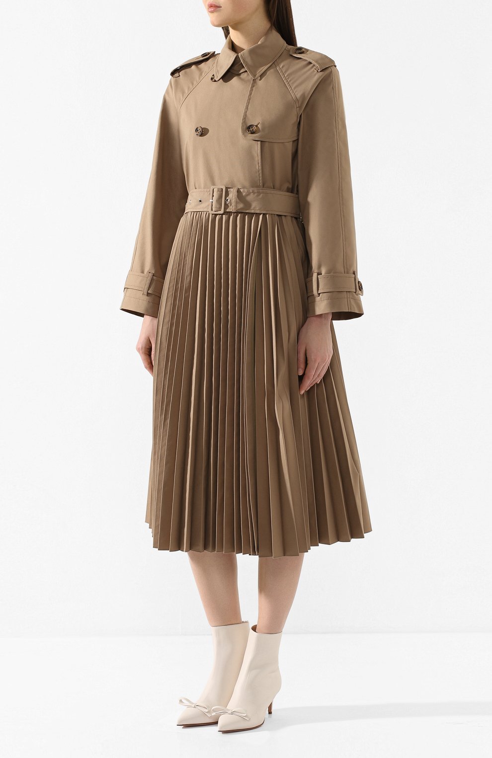 Тренч REDVALENTINO хаки цвета по цене 135000 руб., арт. TR3CHA25/4R6, фото 3 Тренч REDVALENTINO, арт. TR3CHA25/4R6, фото 3