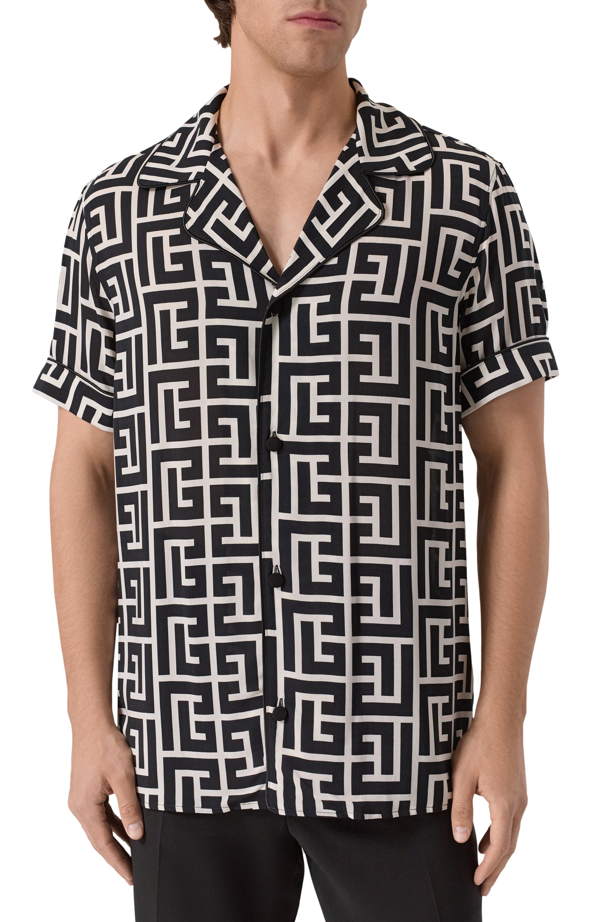 Рубашка из вискозы BALMAIN, арт. FH1HN011/VD01, фото 3