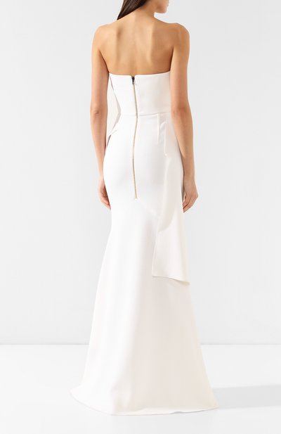 Шерстяное платье ROLAND MOURET белого цвета по цене 189500 руб., арт. PS19/S0530/F4044, фото 4 Шерстяное платье ROLAND MOURET, арт. PS19/S0530/F4044, фото 4