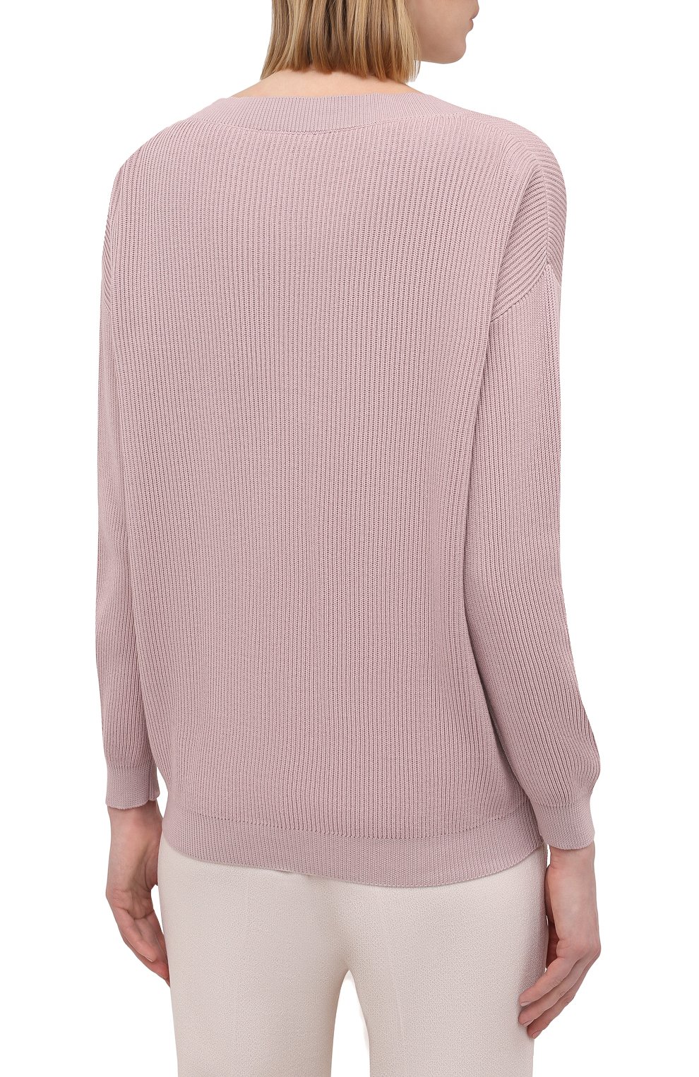 Хлопковый свитер BRUNELLO CUCINELLI, арт. M19198302, фото 4