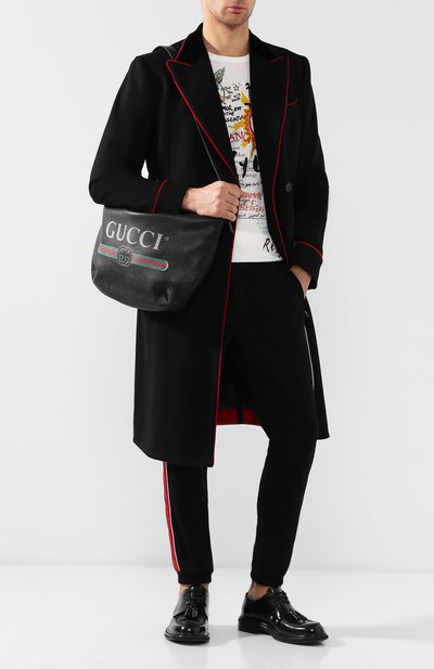 Кожаная сумка с логотипом бренда GUCCI, арт. 523588/0GCAT, фото 2