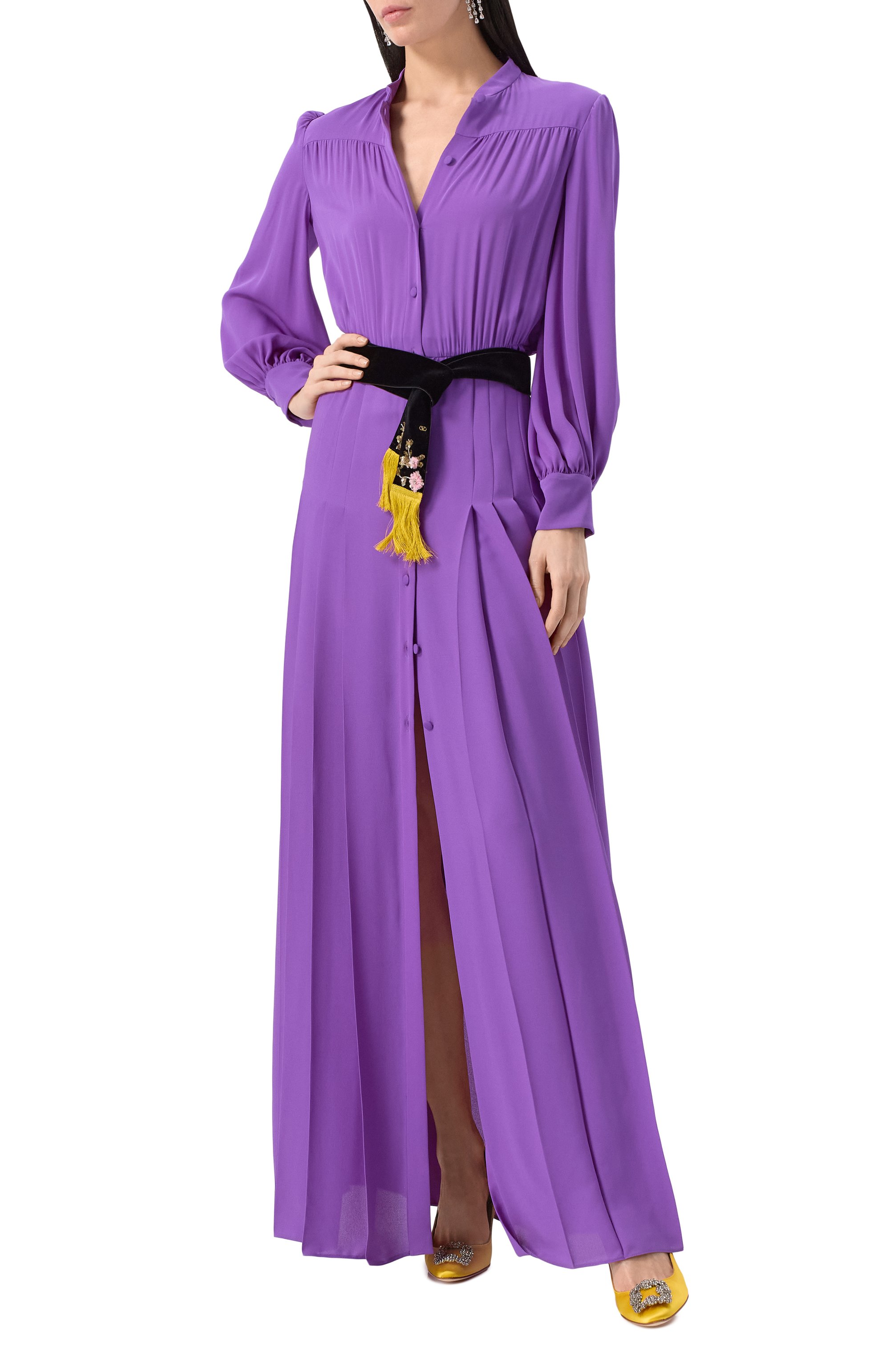 Текстильные туфли hangisi 70 MANOLO BLAHNIK желтого цвета по цене 142500 руб., арт. 9XX-0662/SAT, фото 2 Текстильные туфли hangisi 70 MANOLO BLAHNIK, арт. 9XX-0662/SAT, фото 2