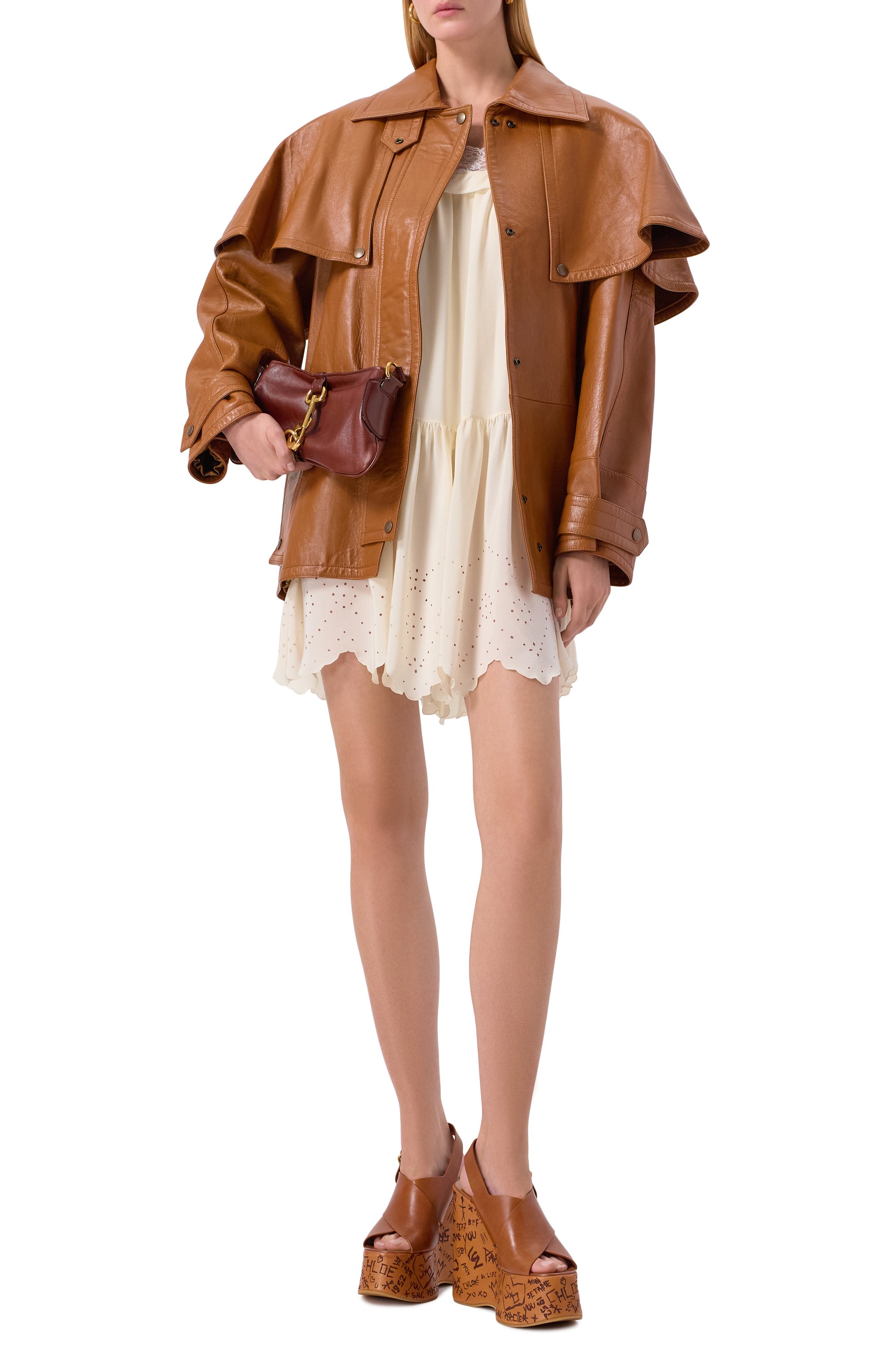 Шелковое платье CHLOÉ, арт. CHC25SR040125, фото 2