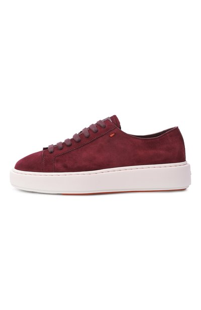 Замшевые кеды SANTONI бордового цвета по цене 97550 руб., арт. WBCG61322BARTT0Y, фото 4 Замшевые кеды SANTONI, арт. WBCG61322BARTT0Y, фото 4