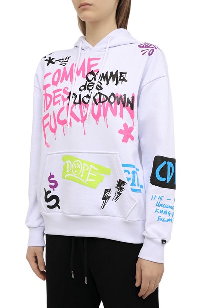 Хлопковое худи COMME DES FUCKDOWN, арт. CDFD1366, фото 3