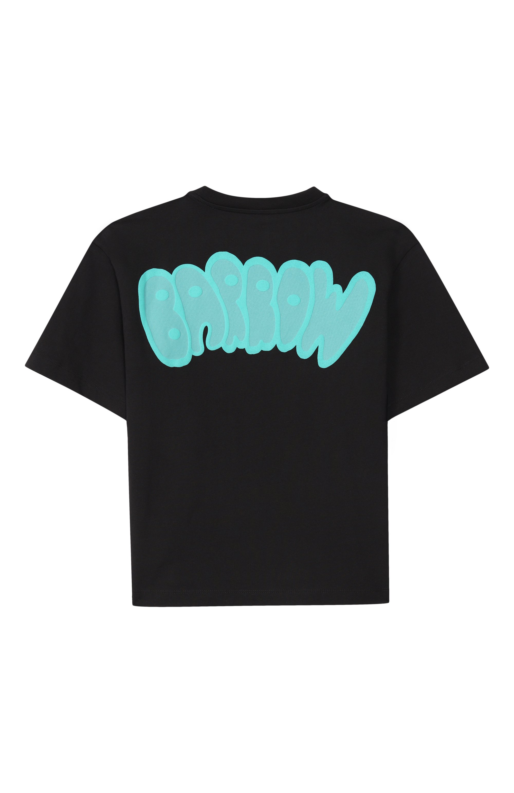 Хлопковая футболка BARROW черного цвета по цене 5620 руб., арт. S6BKJUTH007, фото 2 Хлопковая футболка BARROW, арт. S6BKJUTH007, фото 2