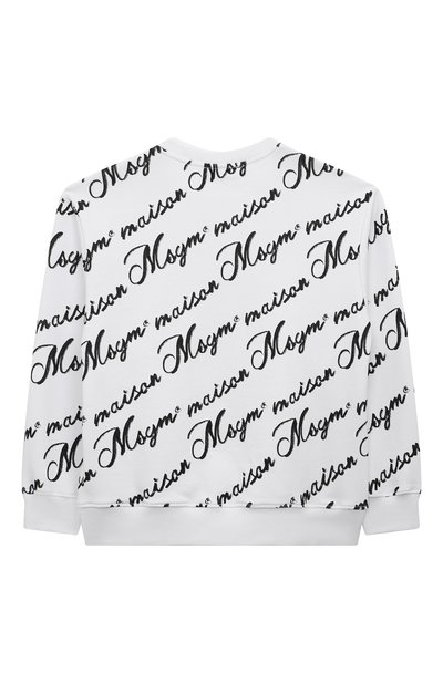 Хлопковый свитшот MSGM KIDS, арт. S4MSJGSW128, фото 2