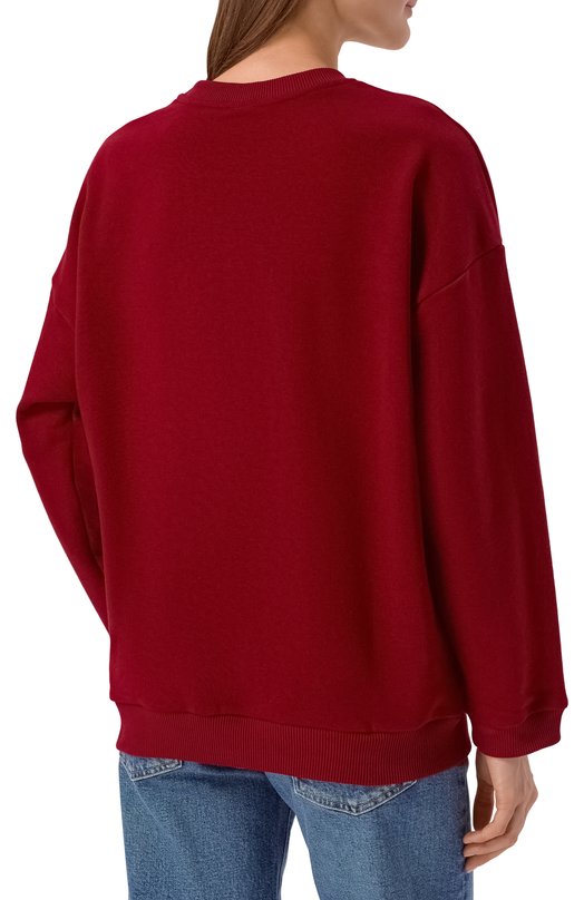 Хлопковый свитшот Seven Lab 225-S-J-24-85-127-150 Бордовый  225-S-J-24-85-127-150 Фото 4