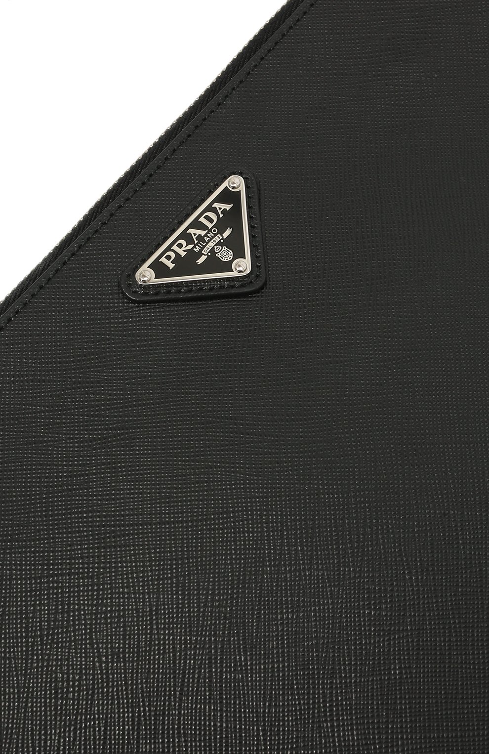 Кожаная папка для документов PRADA черного цвета по цене 125000 руб., арт. 2VF030-9Z2-F0002-OOO, фото 3 Кожаная папка для документов PRADA, арт. 2VF030-9Z2-F0002-OOO, фото 3