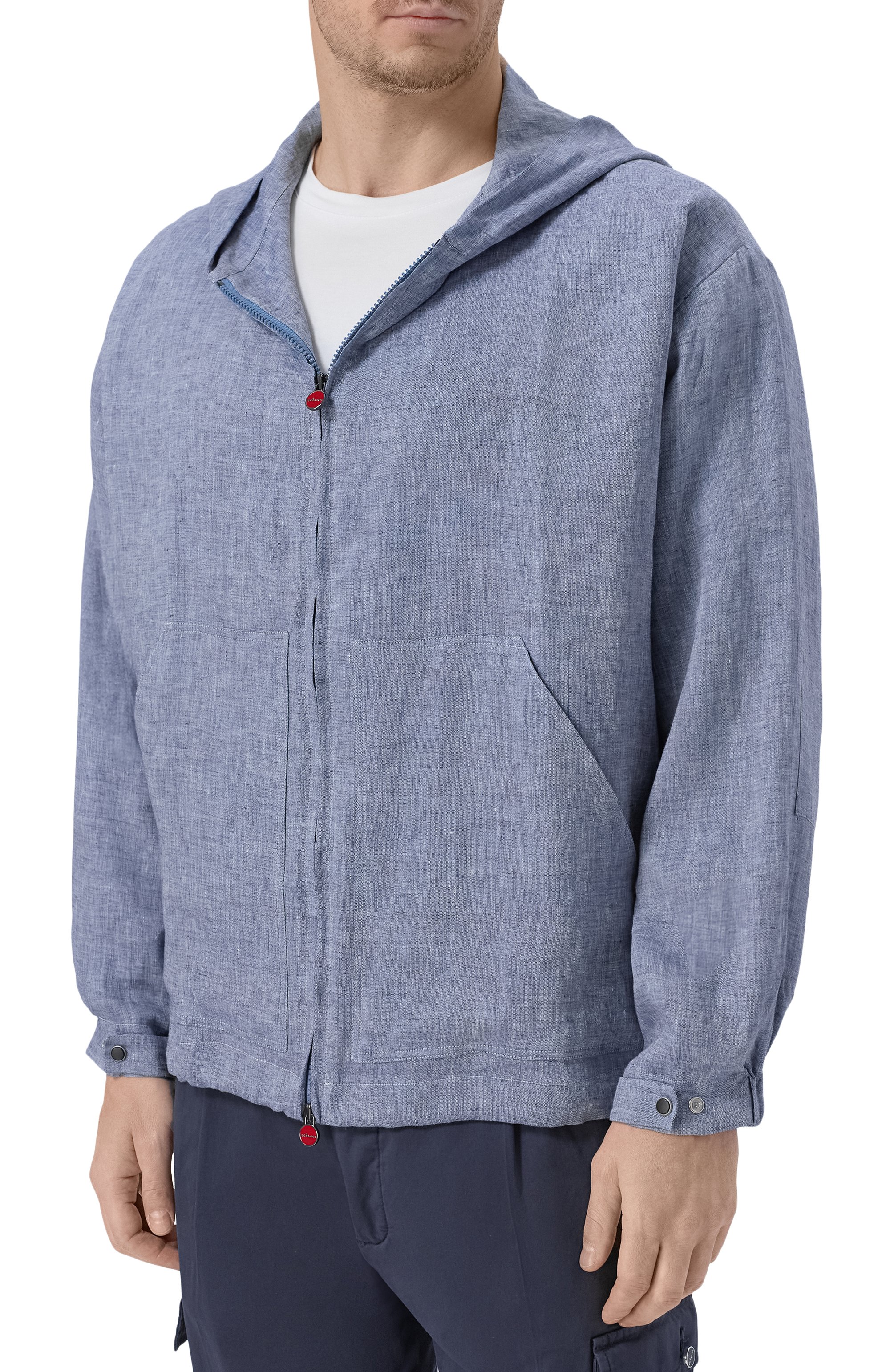 Льняная куртка-рубашка KITON, арт. UMC015H09613, фото 3