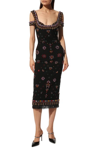 Платье из вискозы DOLCE & GABBANA, арт. F6J4RZ/GDAJN, фото 2
