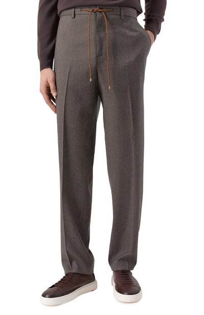 Шерстяной костюм ANDREA CAMPAGNA коричневого цвета по цене 170000 руб., арт. GREC0C0LFS/400129B, фото 4 Шерстяной костюм ANDREA CAMPAGNA, арт. GREC0C0LFS/400129B, фото 4