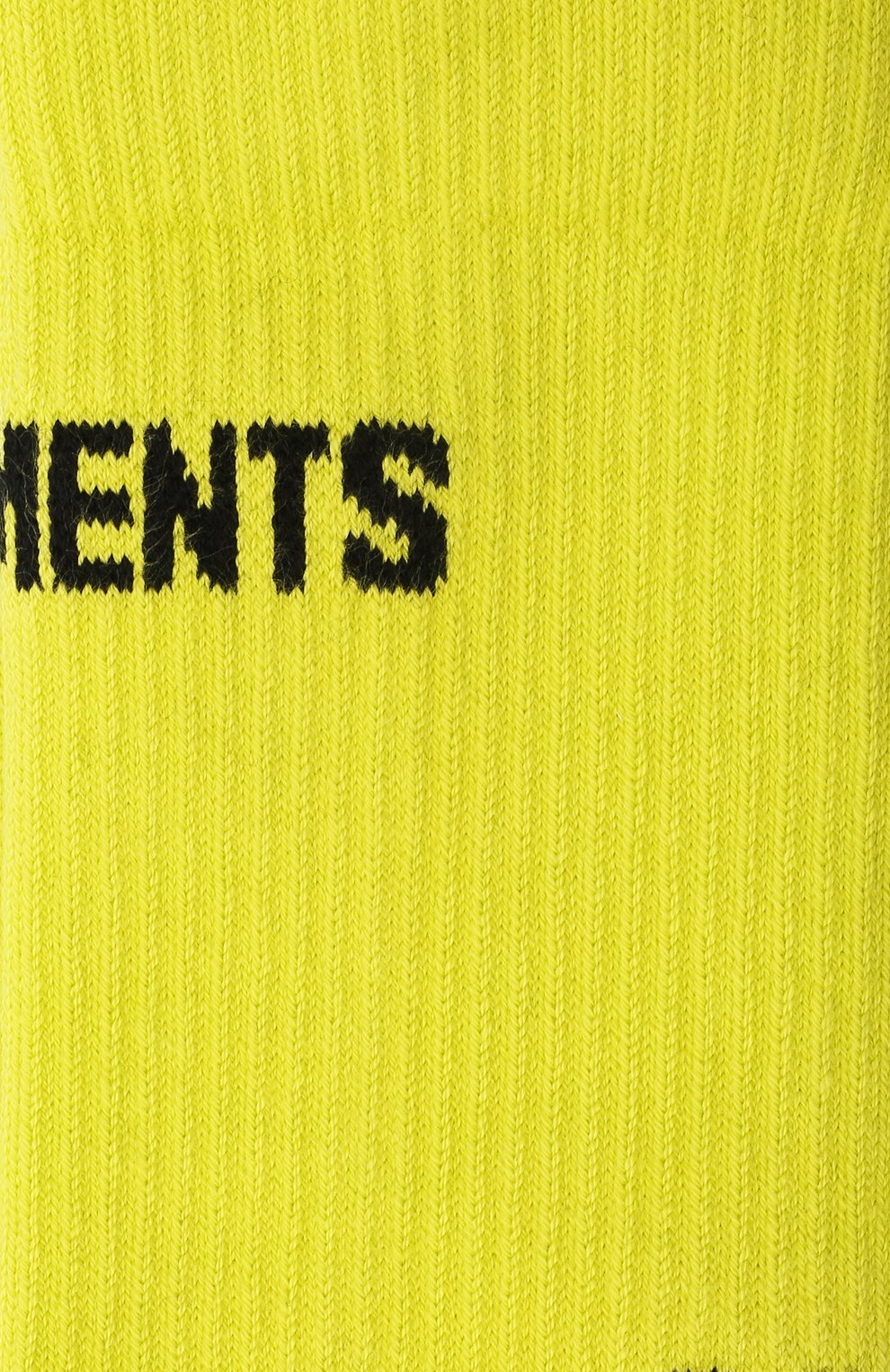 Хлопковые носки VETEMENTS желтого цвета по цене 11450 руб., арт. UA52S0100Y 2906/W, фото 2 Хлопковые носки VETEMENTS, арт. UA52S0100Y 2906/W, фото 2