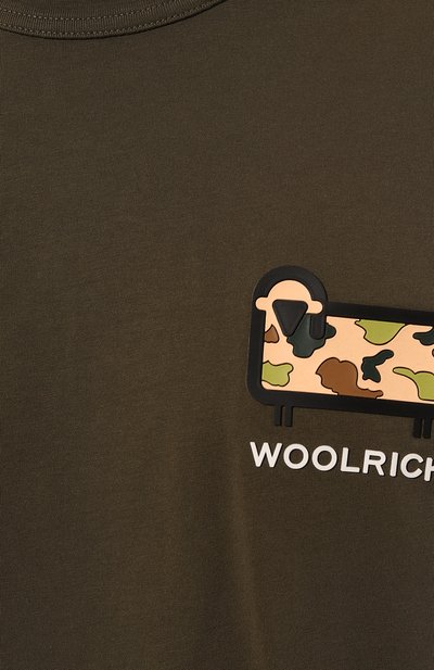 Хлопковая футболка WOOLRICH, арт. CFW0TE0087MRUT2926, фото 5