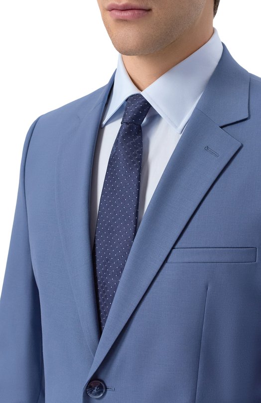 Шелковый галстук Canali 18/HJ04531 Синий  18/HJ04531 Фото 2