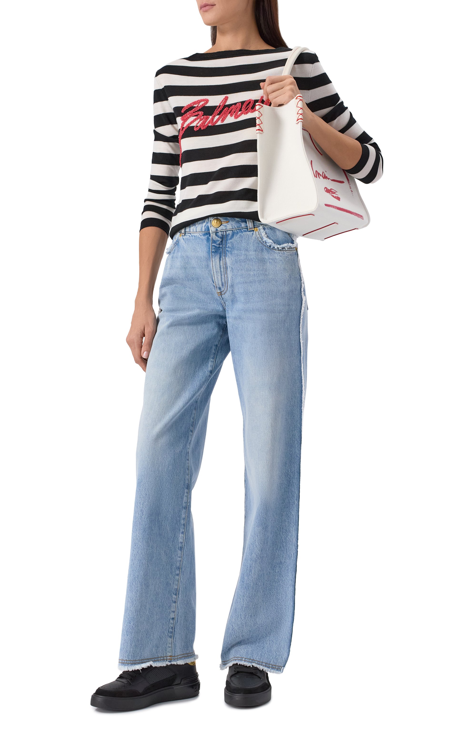 Кожаные кеды b-court BALMAIN, арт. DN0VI727/LBS0, фото 2