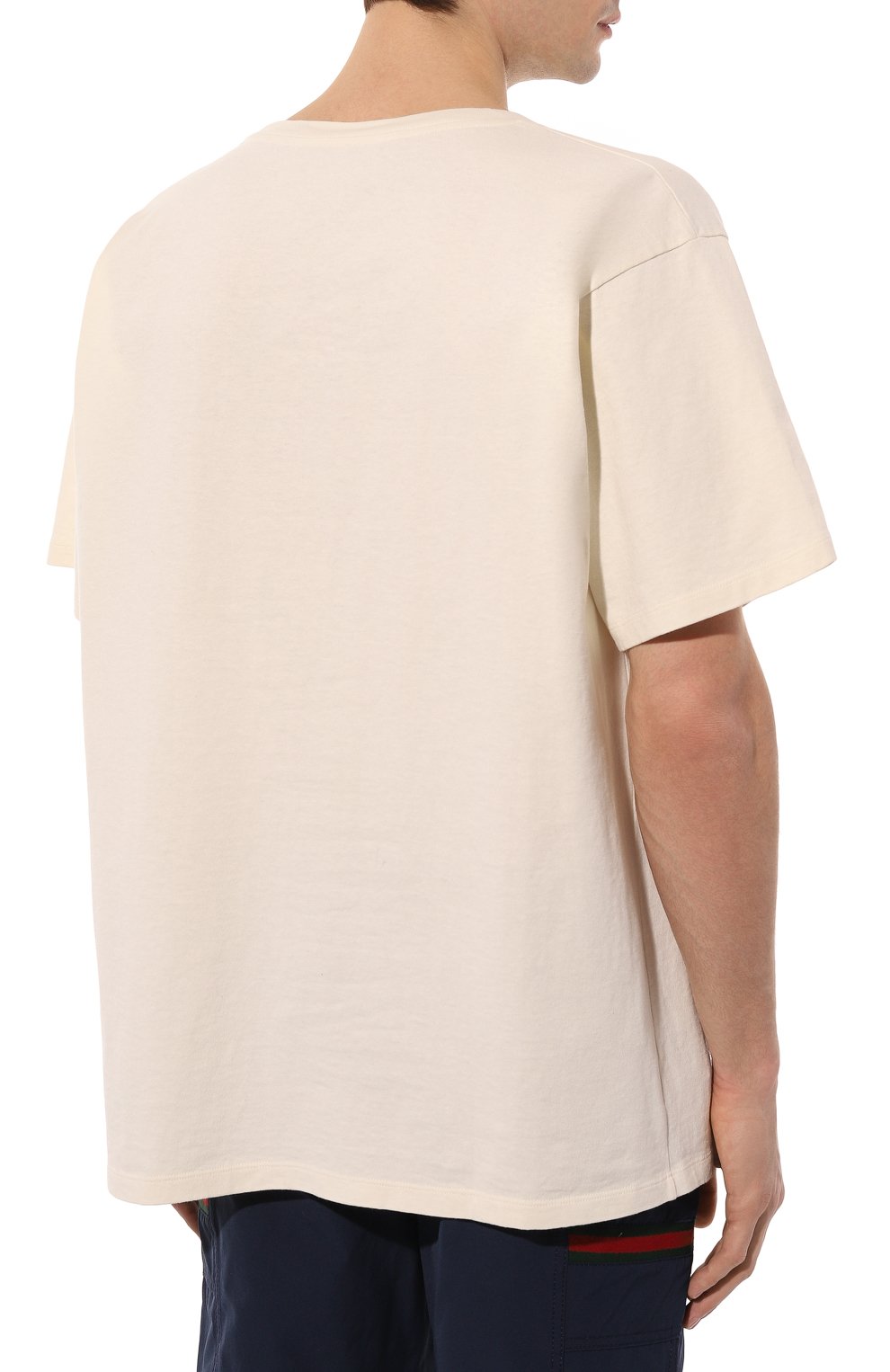 Хлопковая футболка the north face x gucci GUCCI, арт. 616036 XJDCL, фото 4